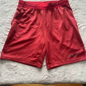 Nike Men's Red Athletic Shorts dri fit size medium
